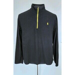 Polo Ralph Lauren Performance Size XXL Black Thin Fleece Quarter Zip Pullover
